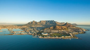 cape town bird s eye view from the sea side