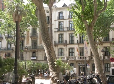 barcelona 4-story white building