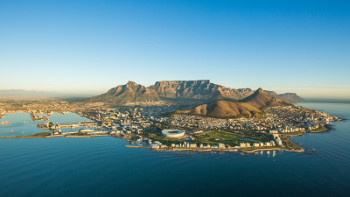 cape town bird s eye view from the sea side